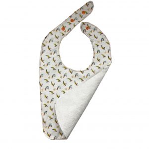 Babero hecho a mano con diseño de tucán